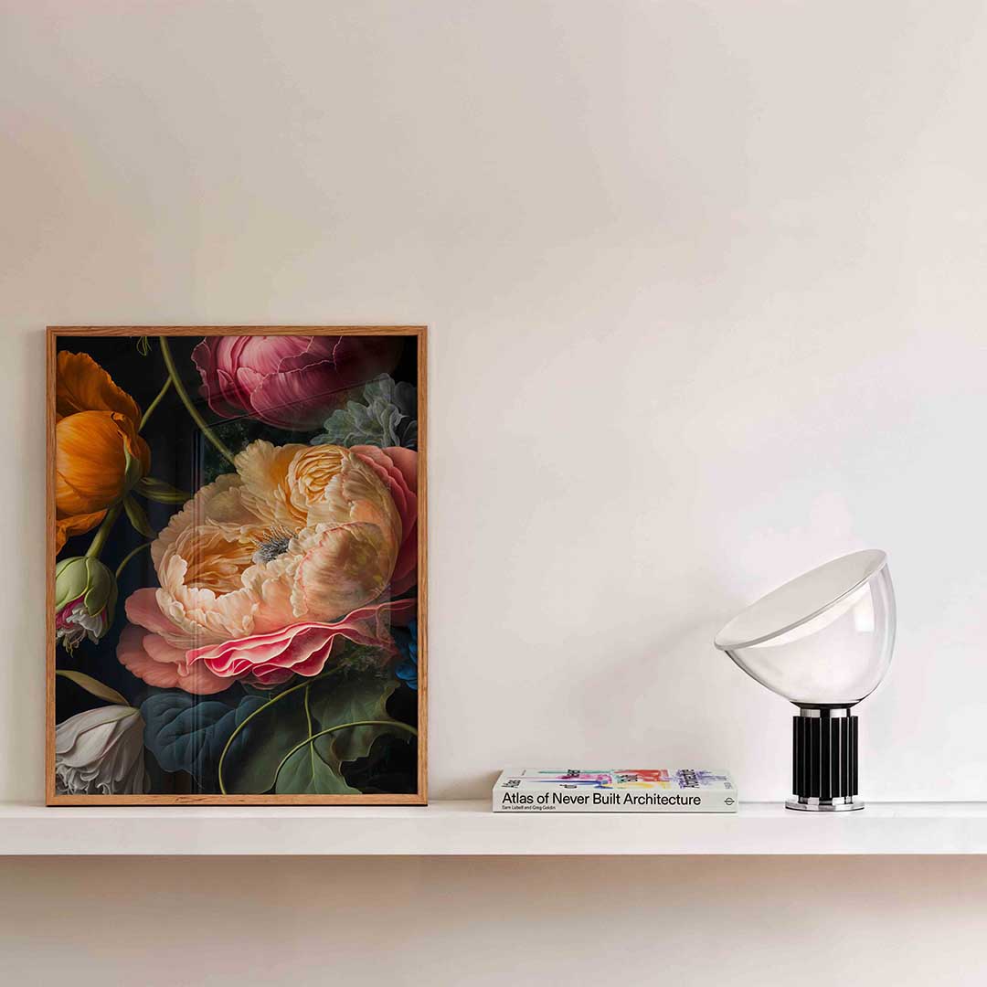 Bloemen in levendige kleuren Poster