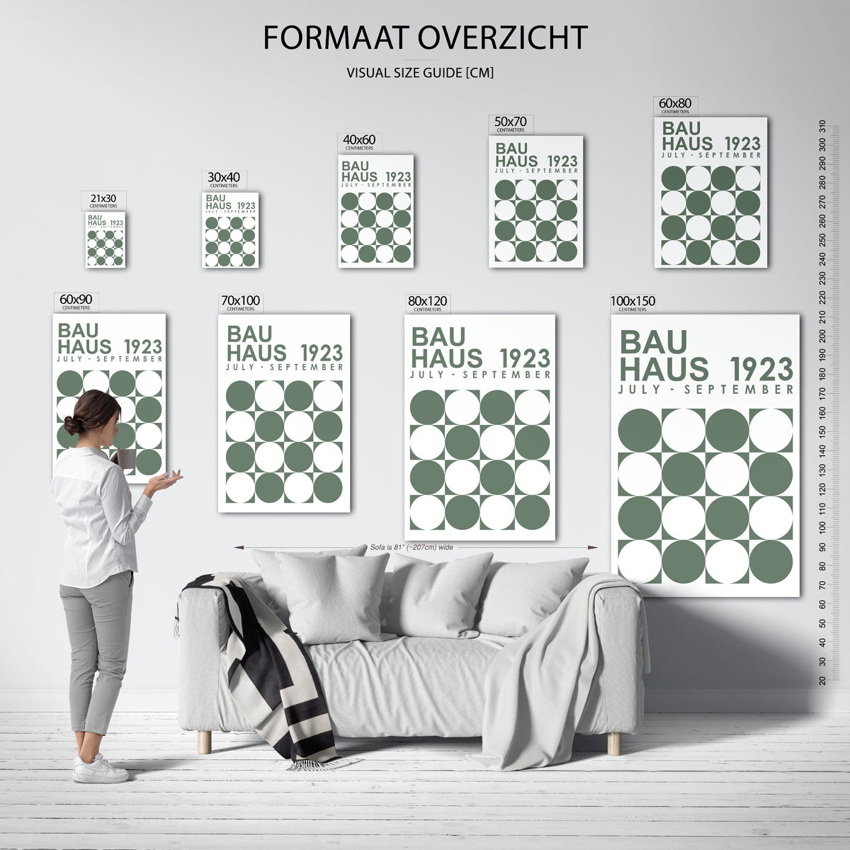 Cirkelritme en tekst Poster