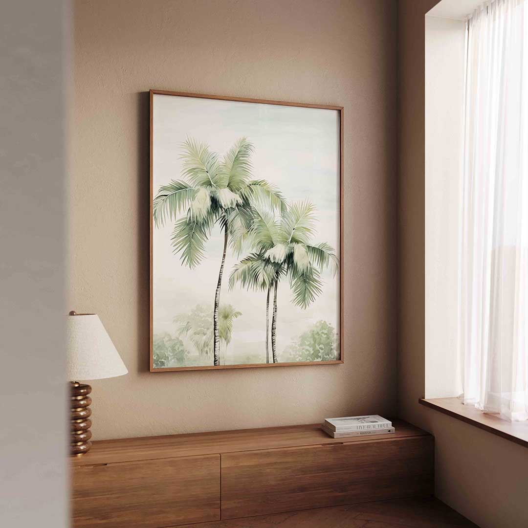 Tropische palmbomen Poster