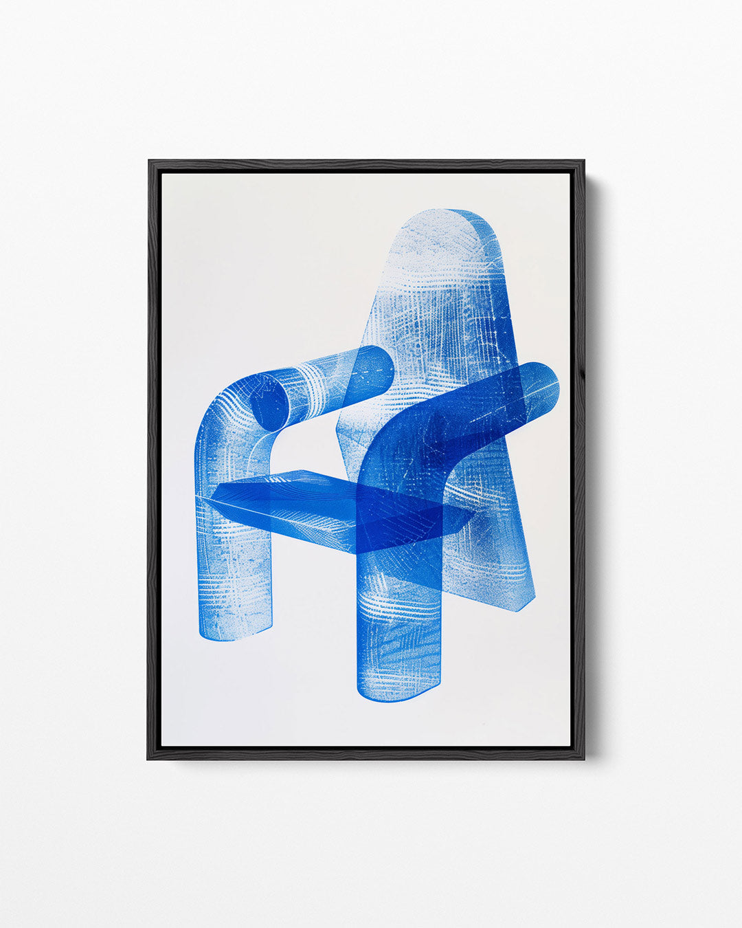 Transparante stoelvorm Kunstwerk