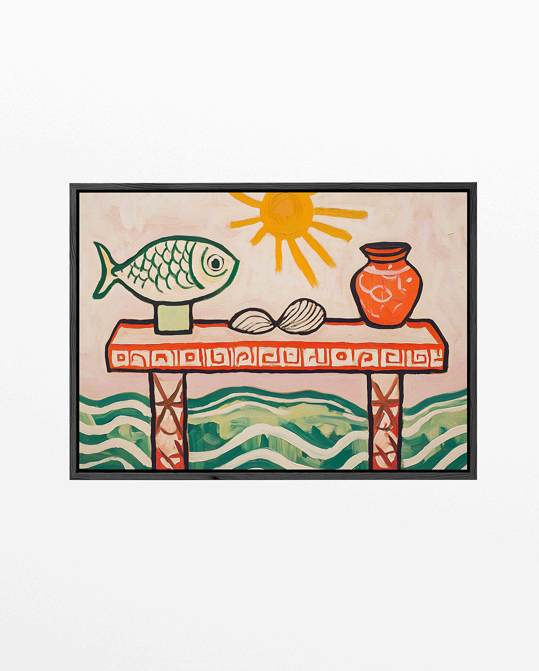 Vrolijke tafereel Kunstwerk