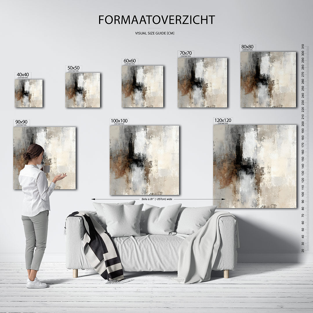 Gelaagde structuren Kunstwerk