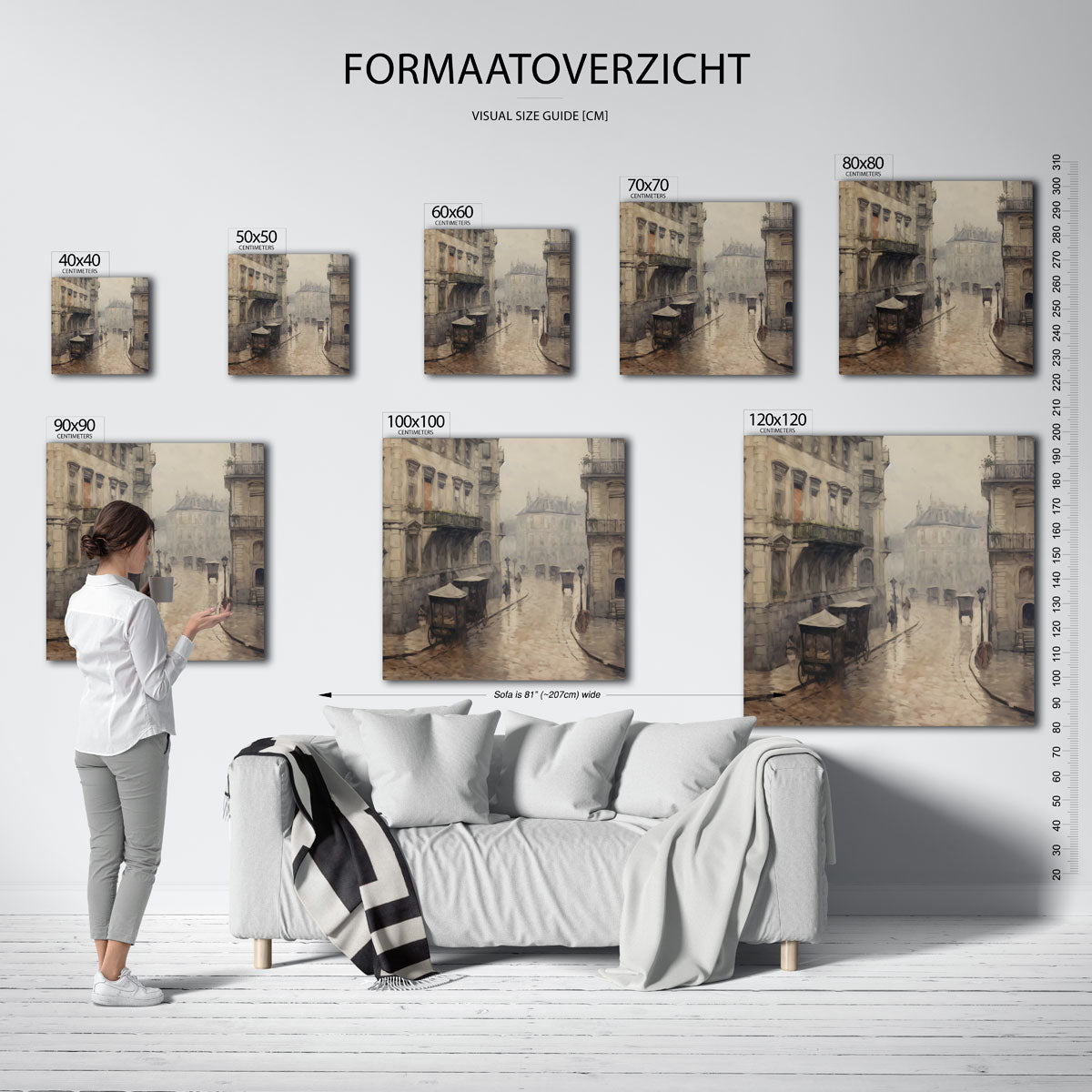 Historische straat Poster