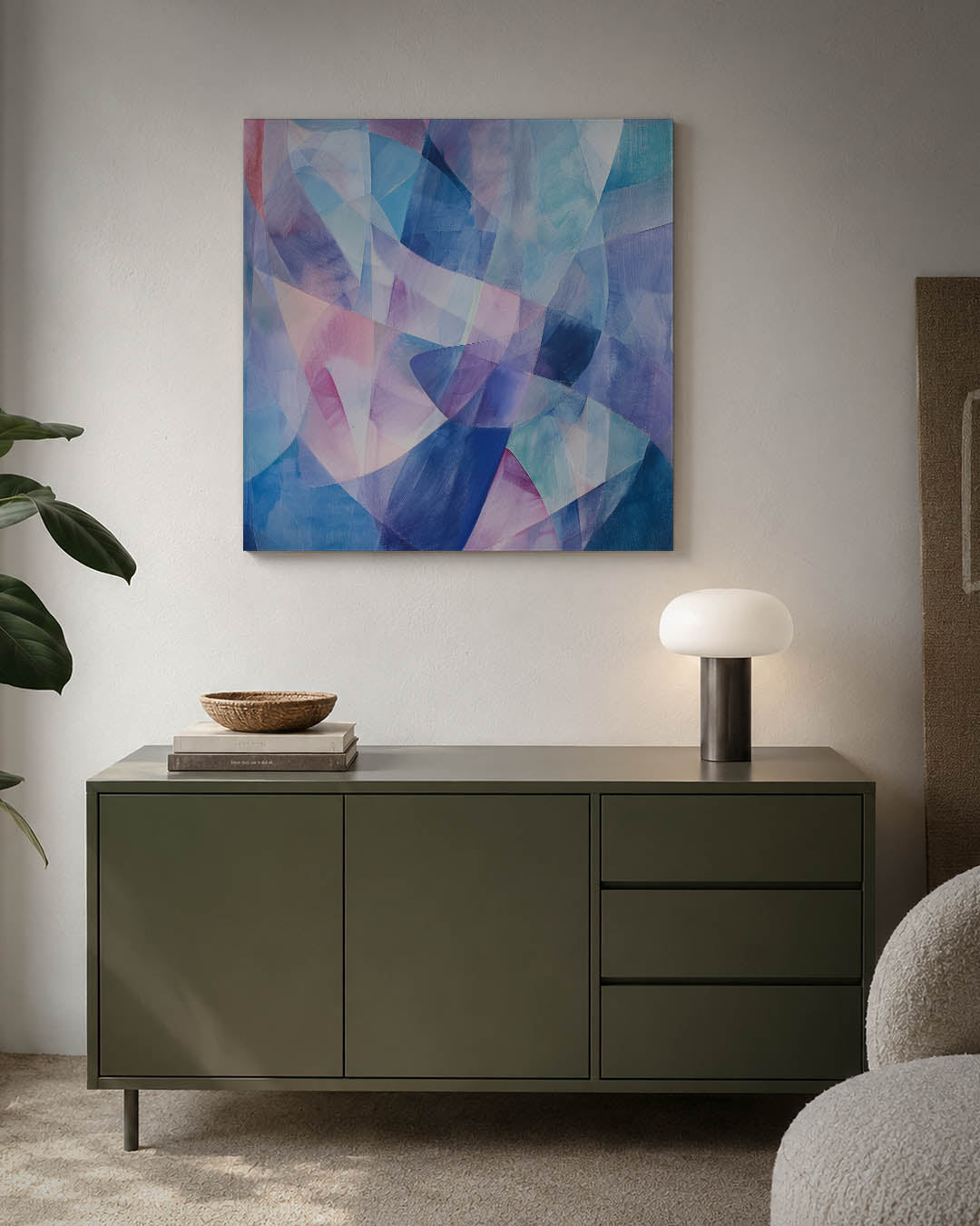 Kleurrijke vormen Kunstwerk