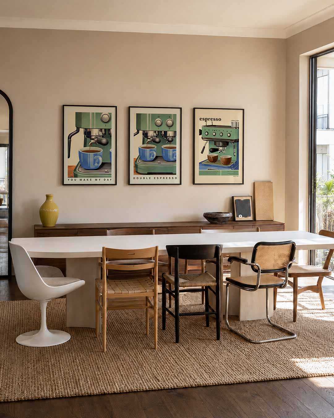 Koffie en kleur Posterset