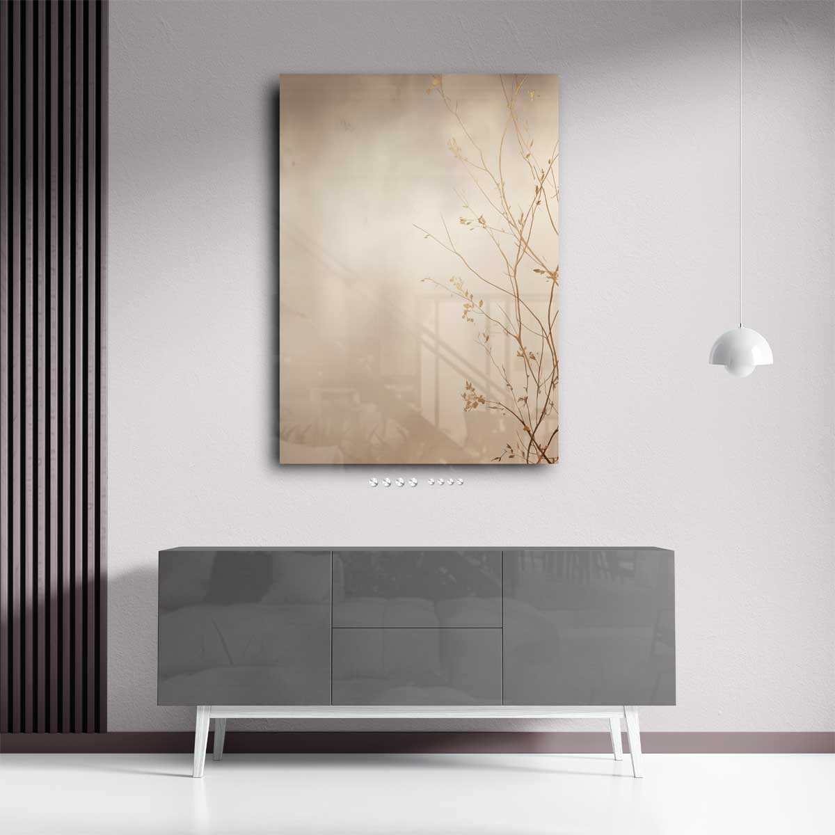 Gouden Herfst Stilte Kunstwerk-canvas-dibond-plexiglas-wanddecoratie-WallArtistic