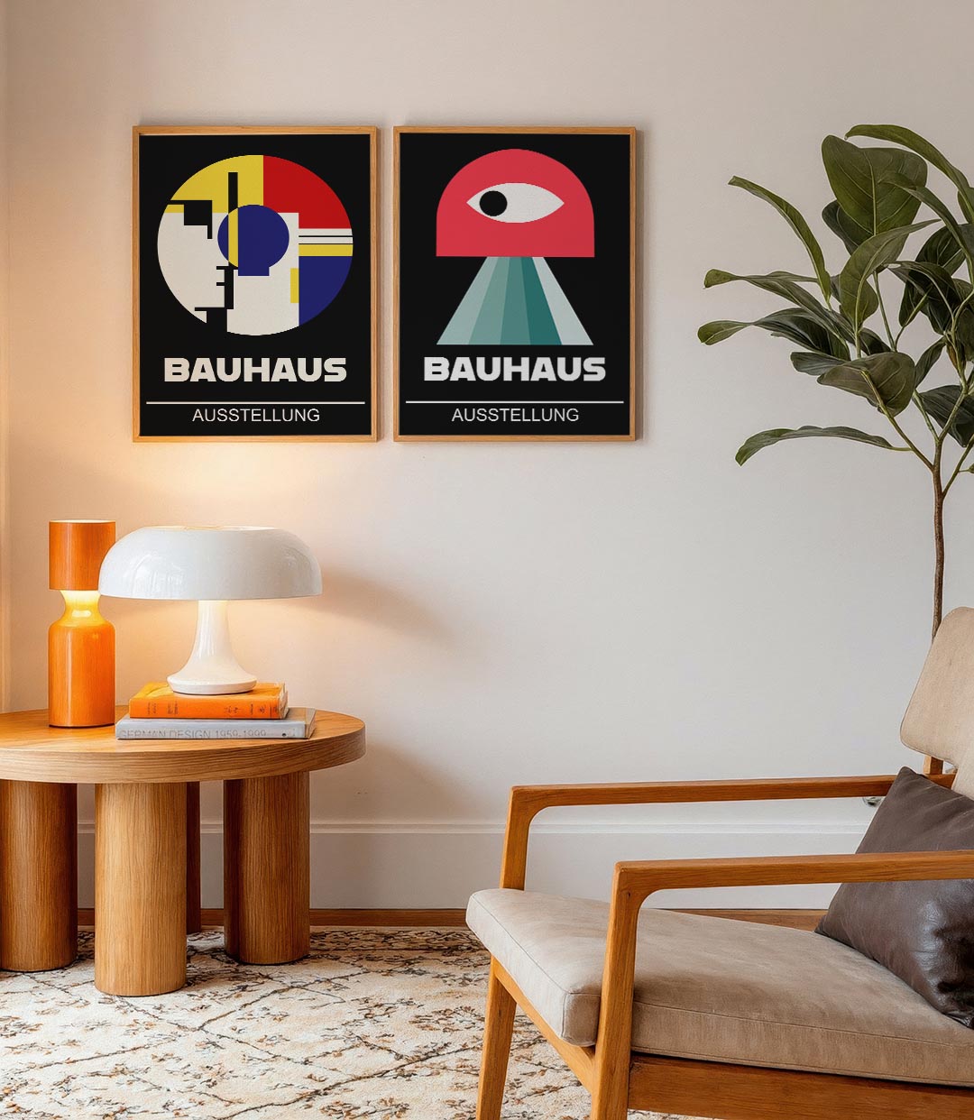 Kleurrijke cirkelcompositie Posterset