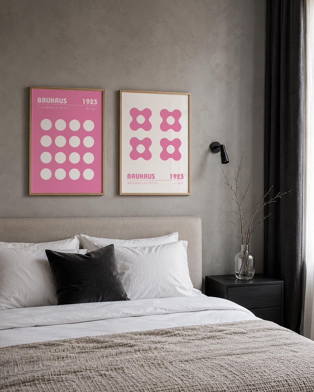 Cirkelpatroon en tekst Posterset