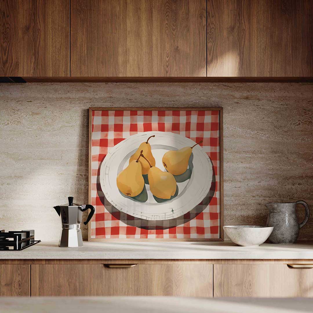 Peren op bord Poster