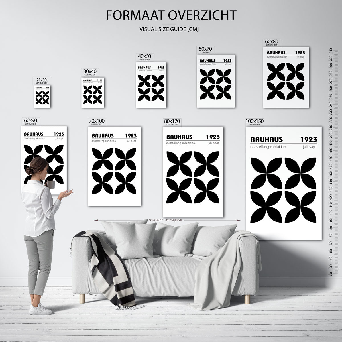 Vormritme en lijnen Poster