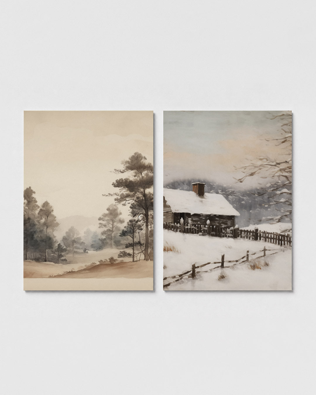 Natuurlijke sereniteit Posterset