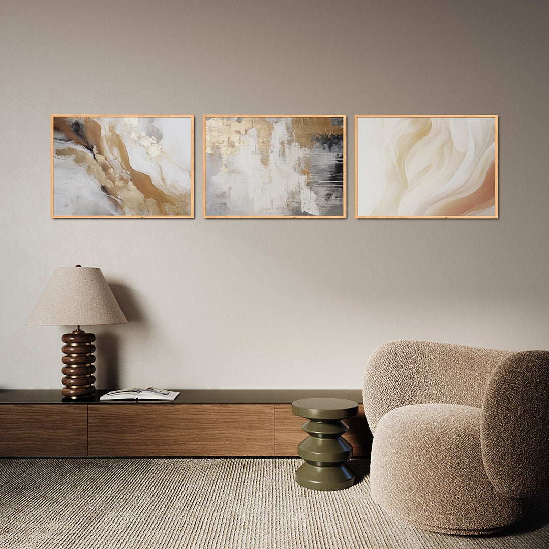 Gouden vloeiing Posterset