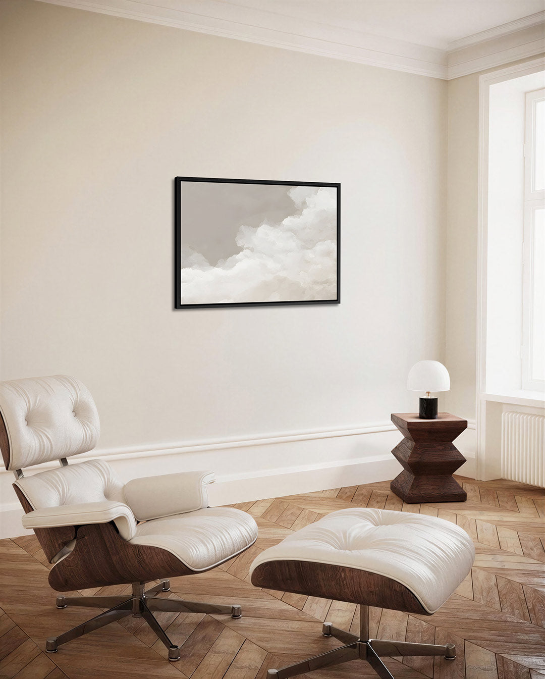 Zachte wolken Kunstwerk