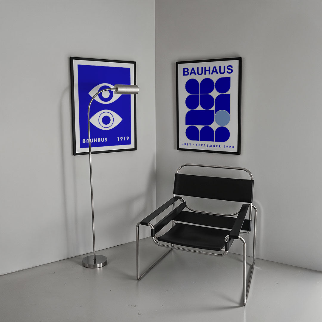Oogvormen blauw Posterset