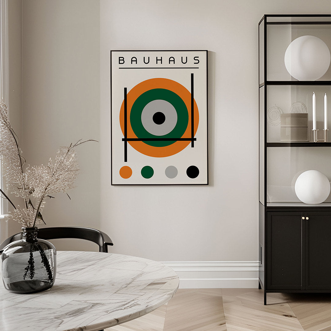 Cirkel en lijnen Poster