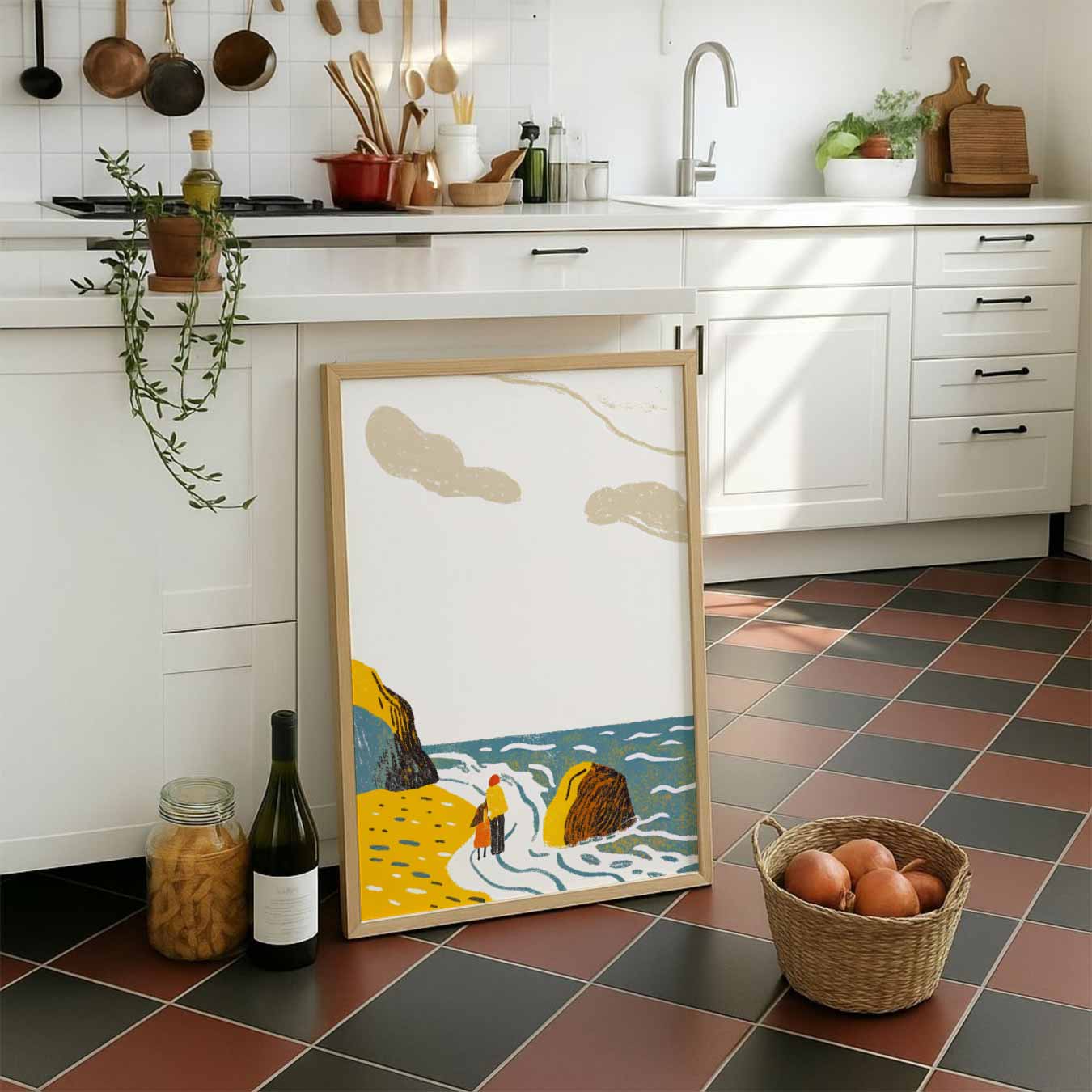 Wandelen Langs de Kust Poster-WallArtistic