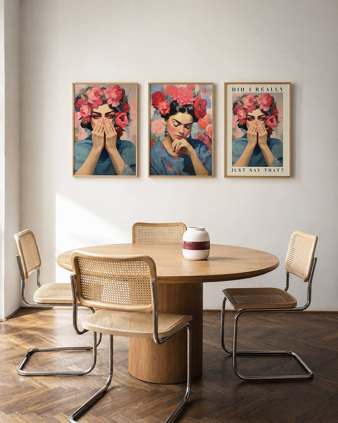 Bloemrijke blik Posterset
