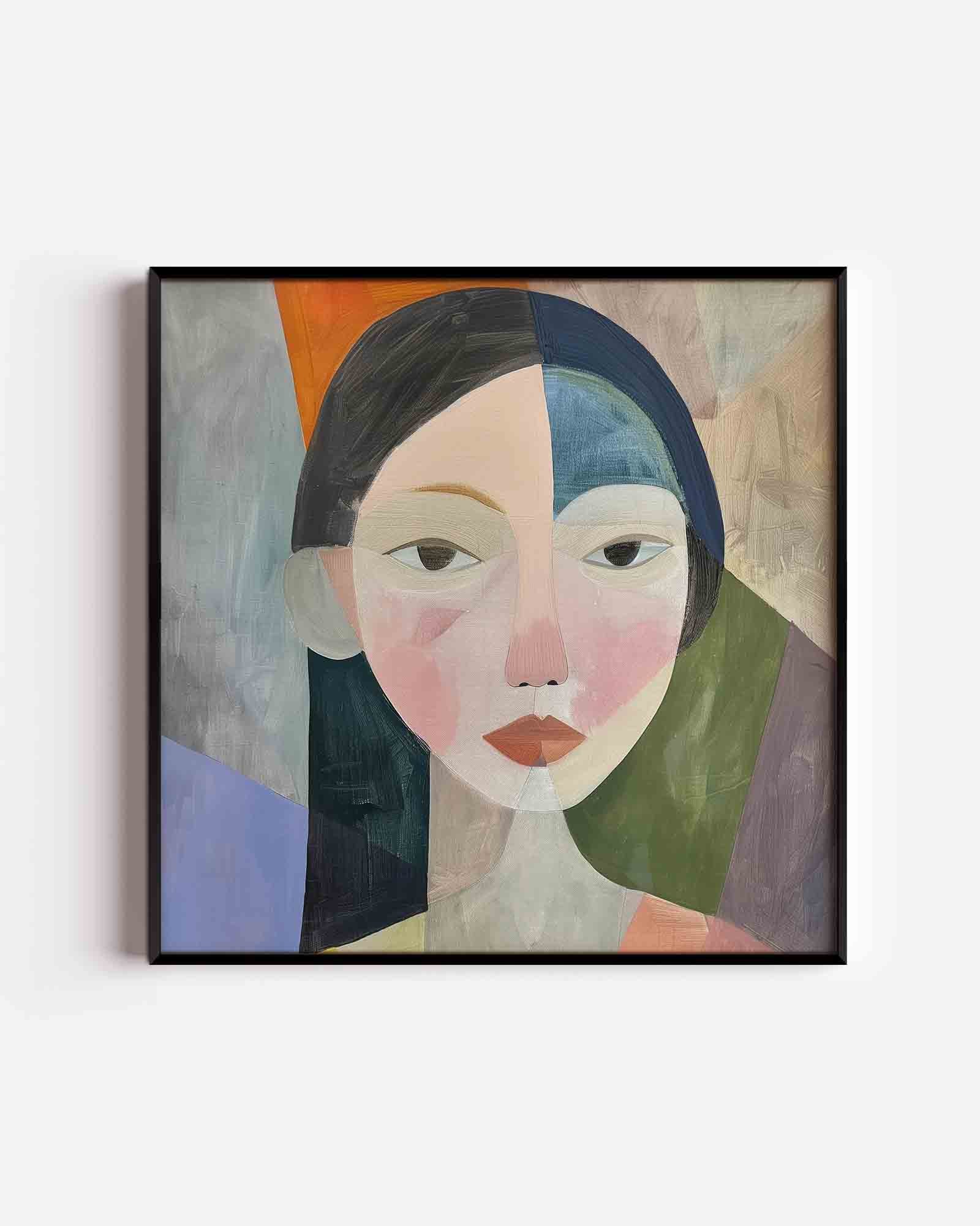 Abstract gezicht Poster