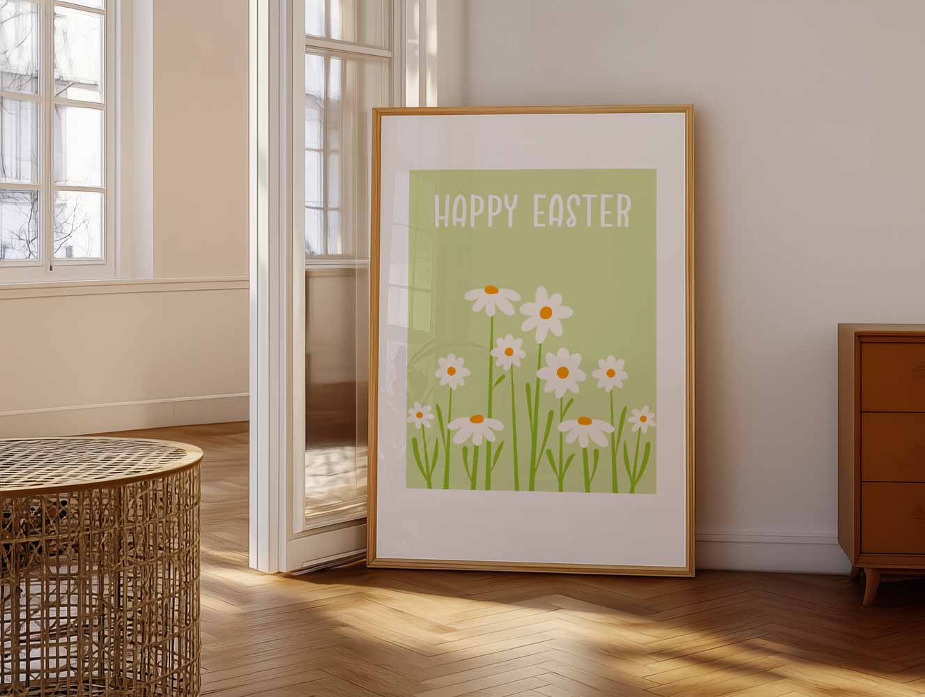 Vrolijke Paasbloemen Poster-WallArtistic