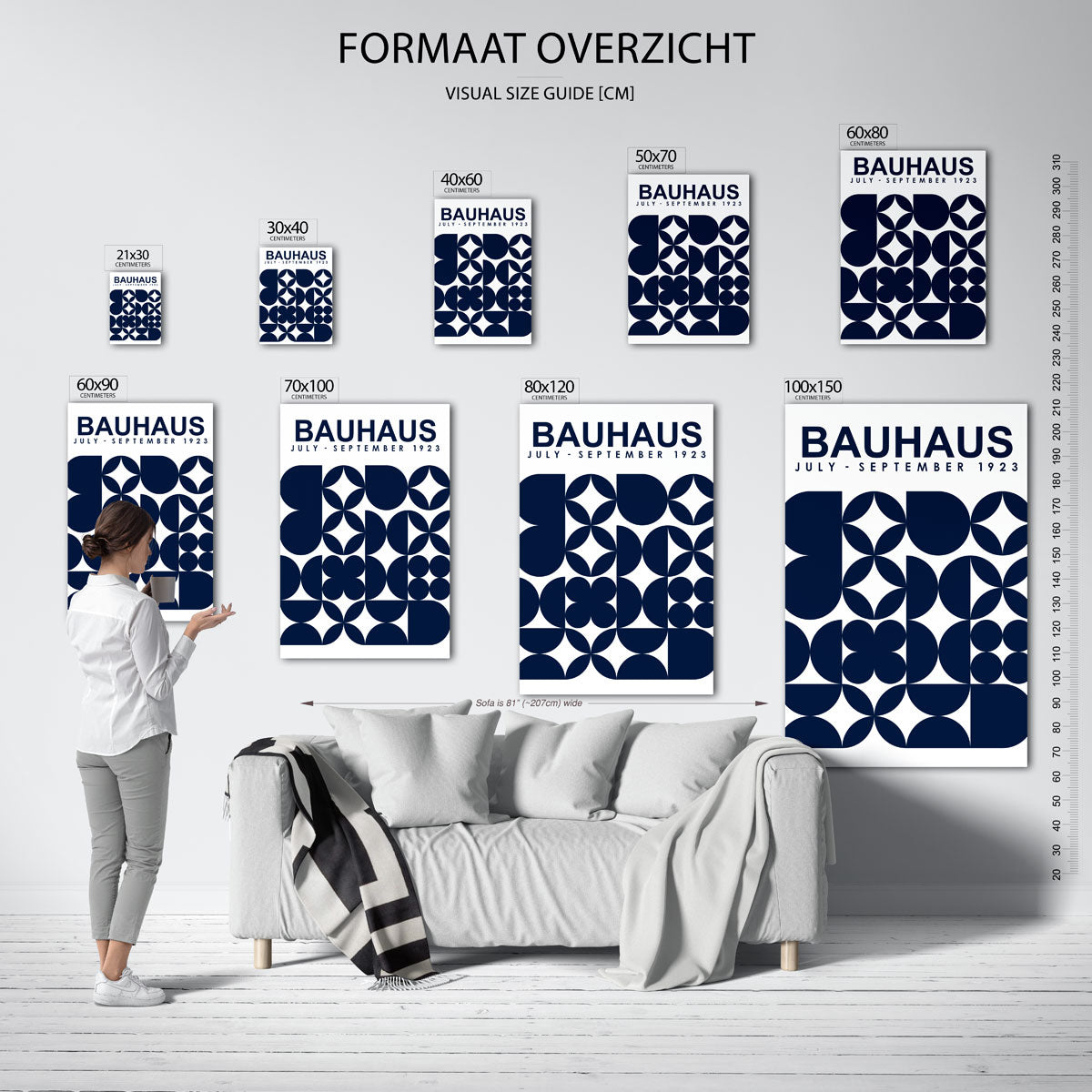 Vormritme en kleur Poster
