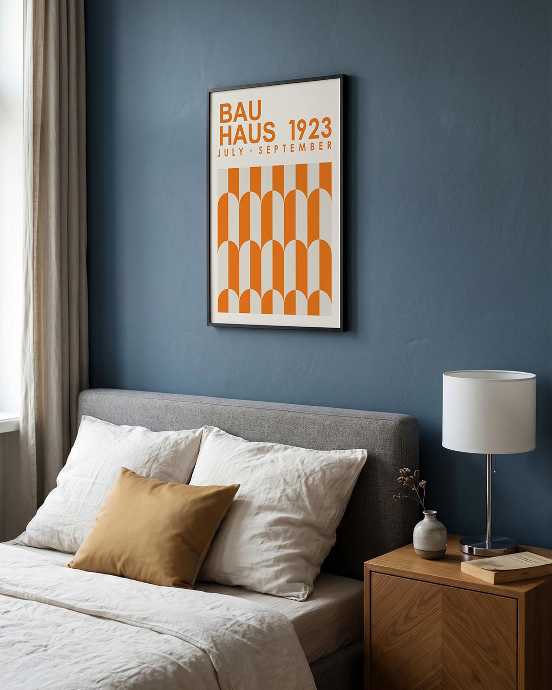 Oranje boogpatronen Poster