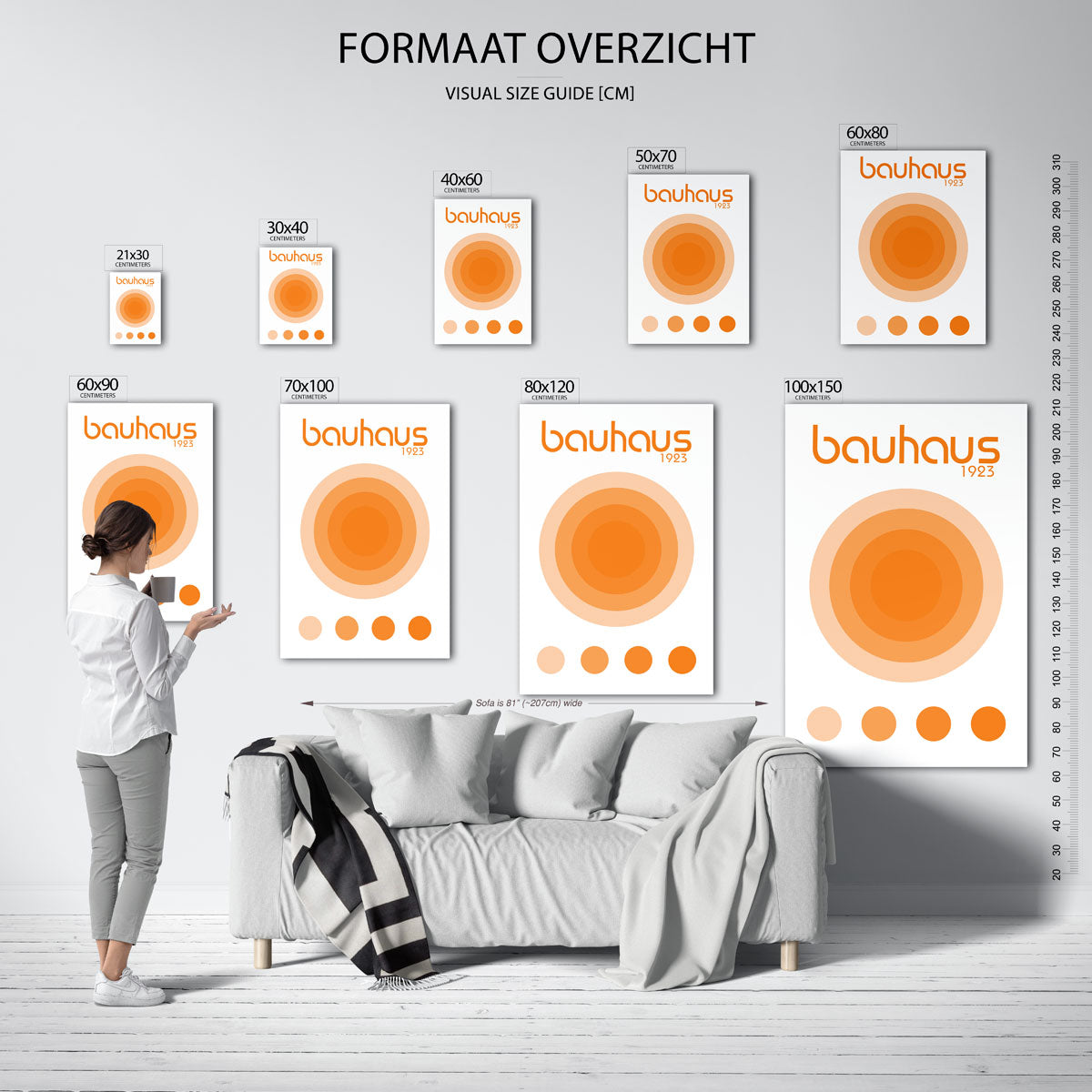 Cirkelvormen en kleur Poster