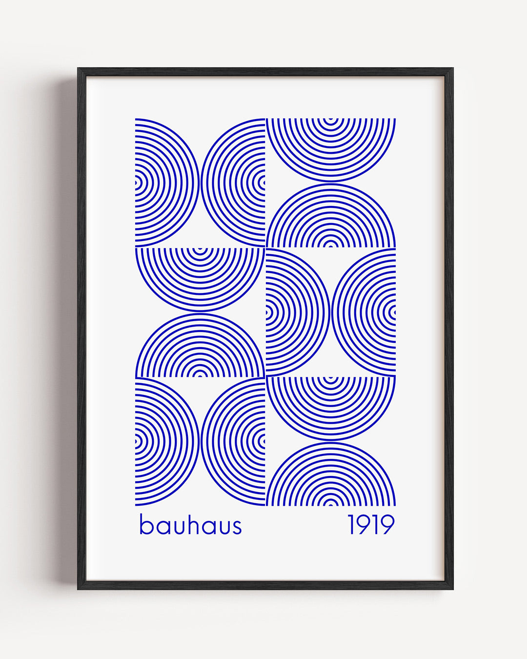 Cirkelritme blauw Poster
