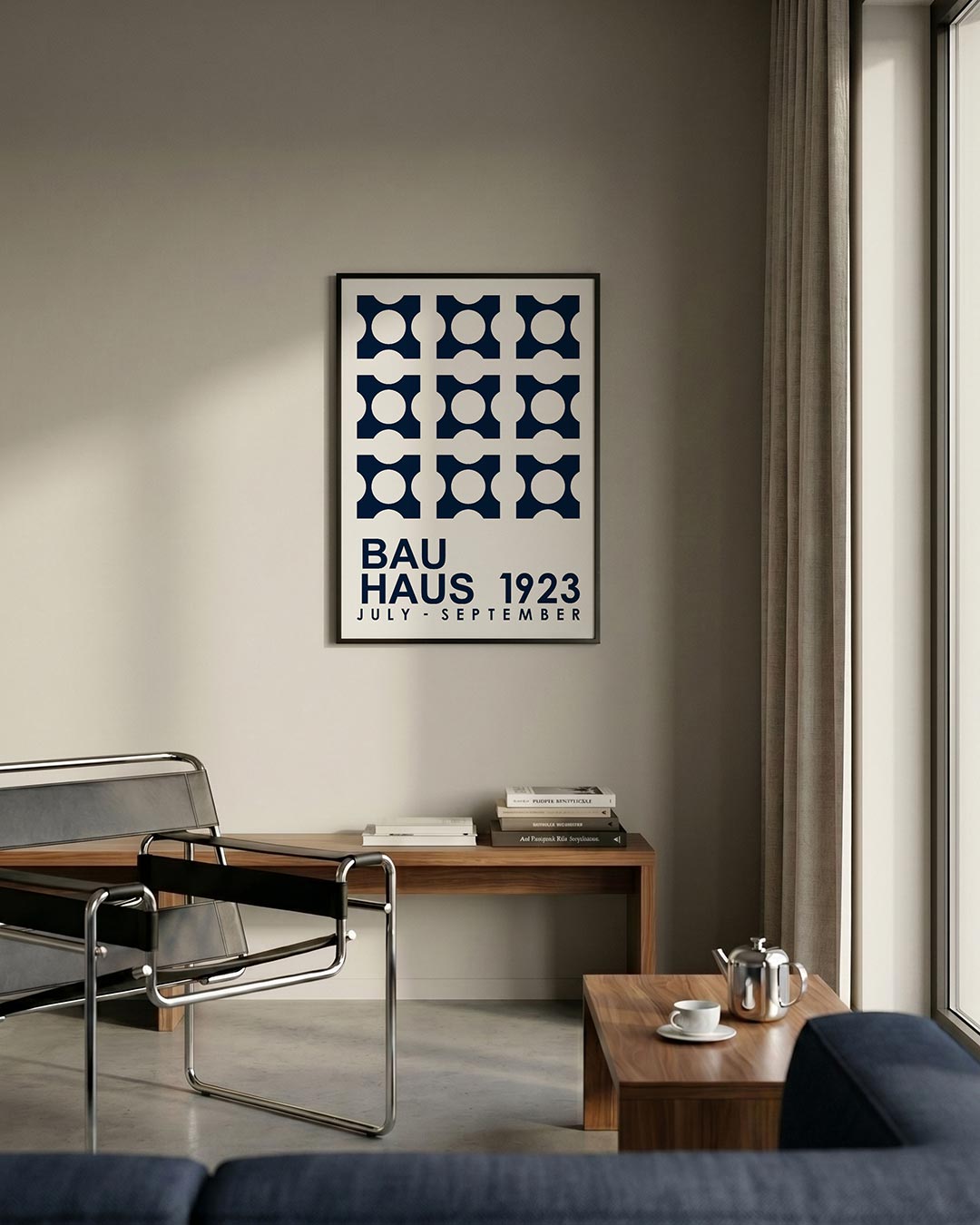 Cirkelpatroon en tekst Poster