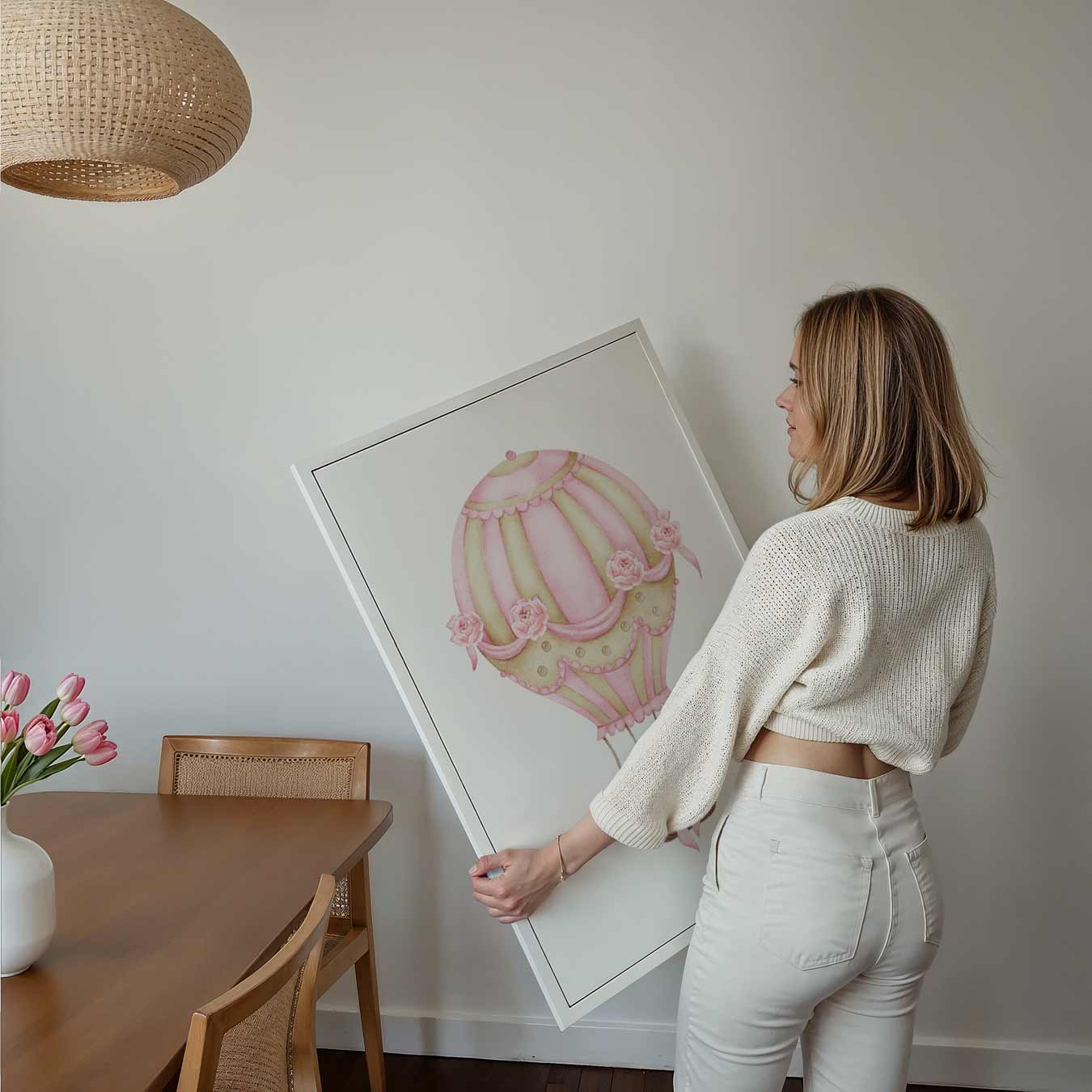 Romantische Luchtballon Poster-WallArtistic