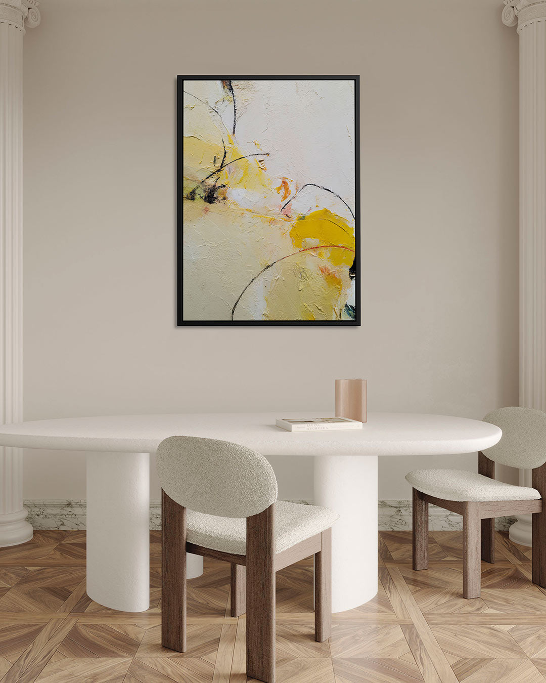 Dynamische lijnen en vormen Kunstwerk