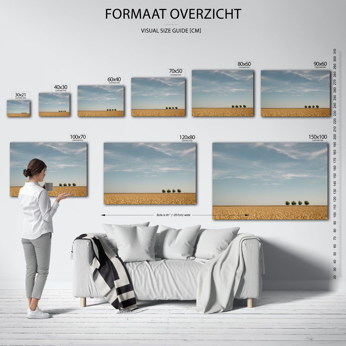 Rustige landschap Poster