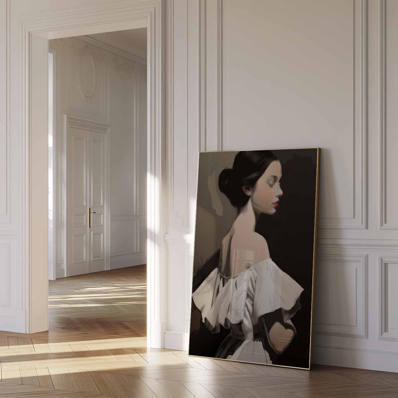 Elegante Vrouwelijke Schoonheid Poster-WallArtistic