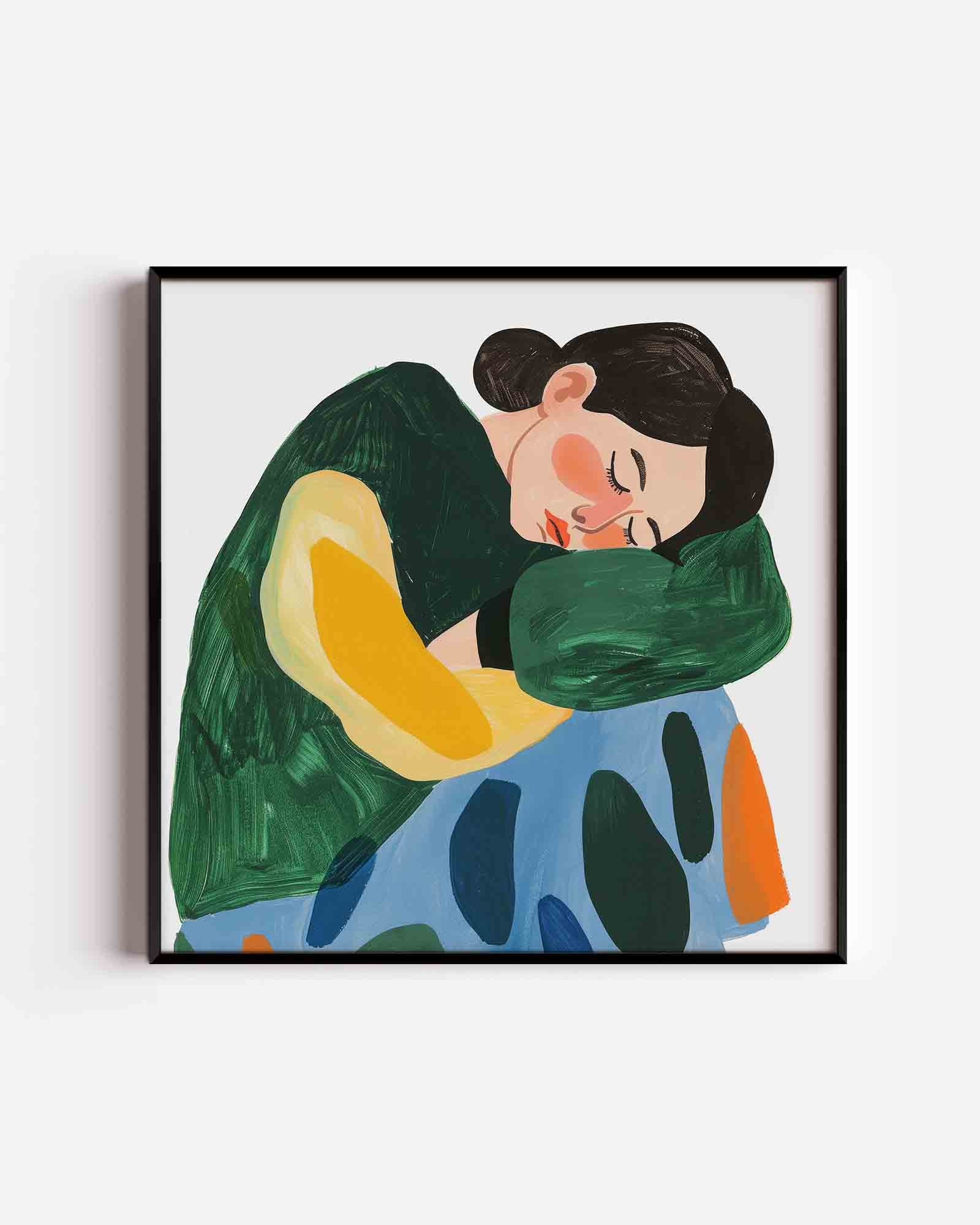 Slapende vrouw Poster