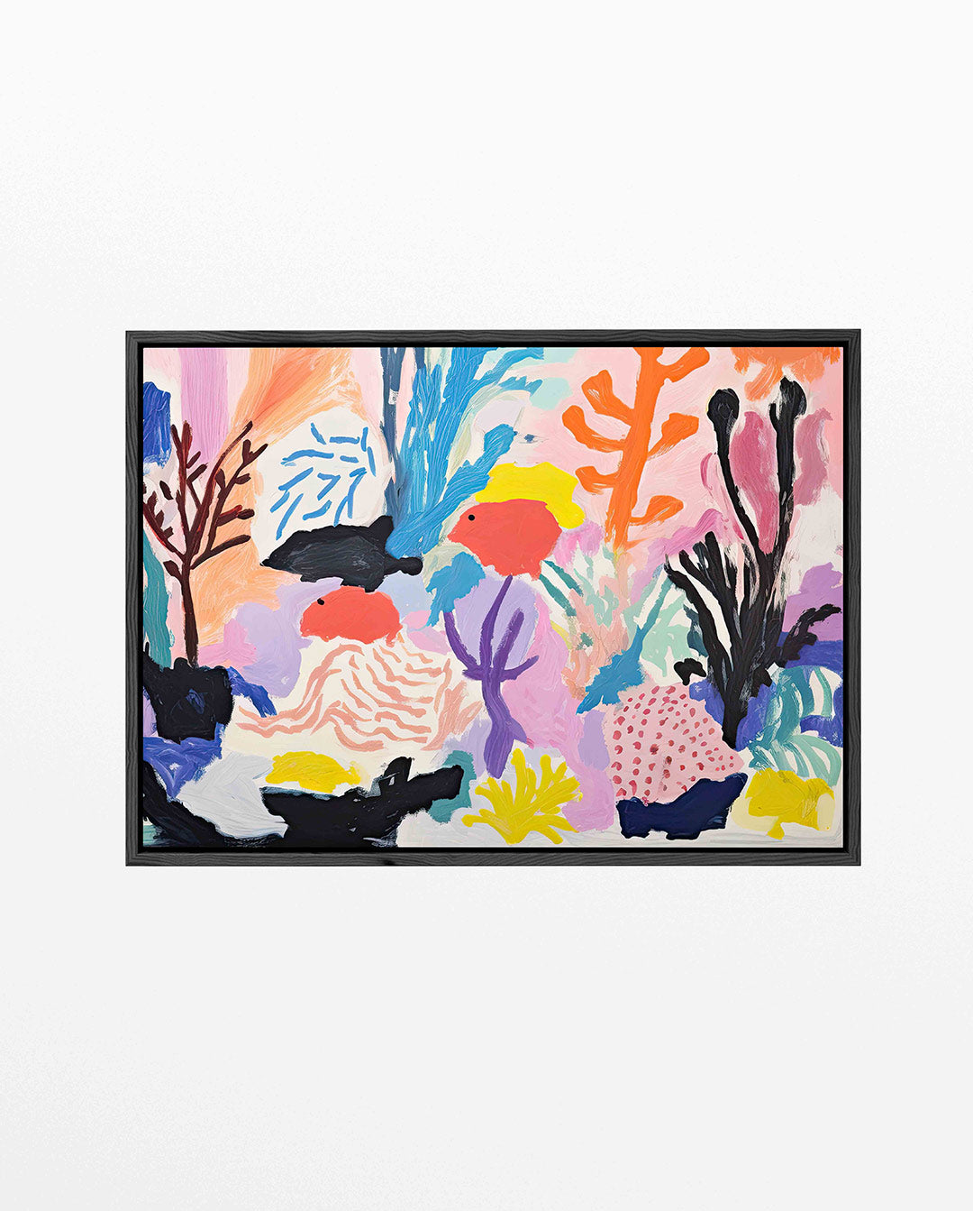 Vrolijke kleurenexplosie Kunstwerk