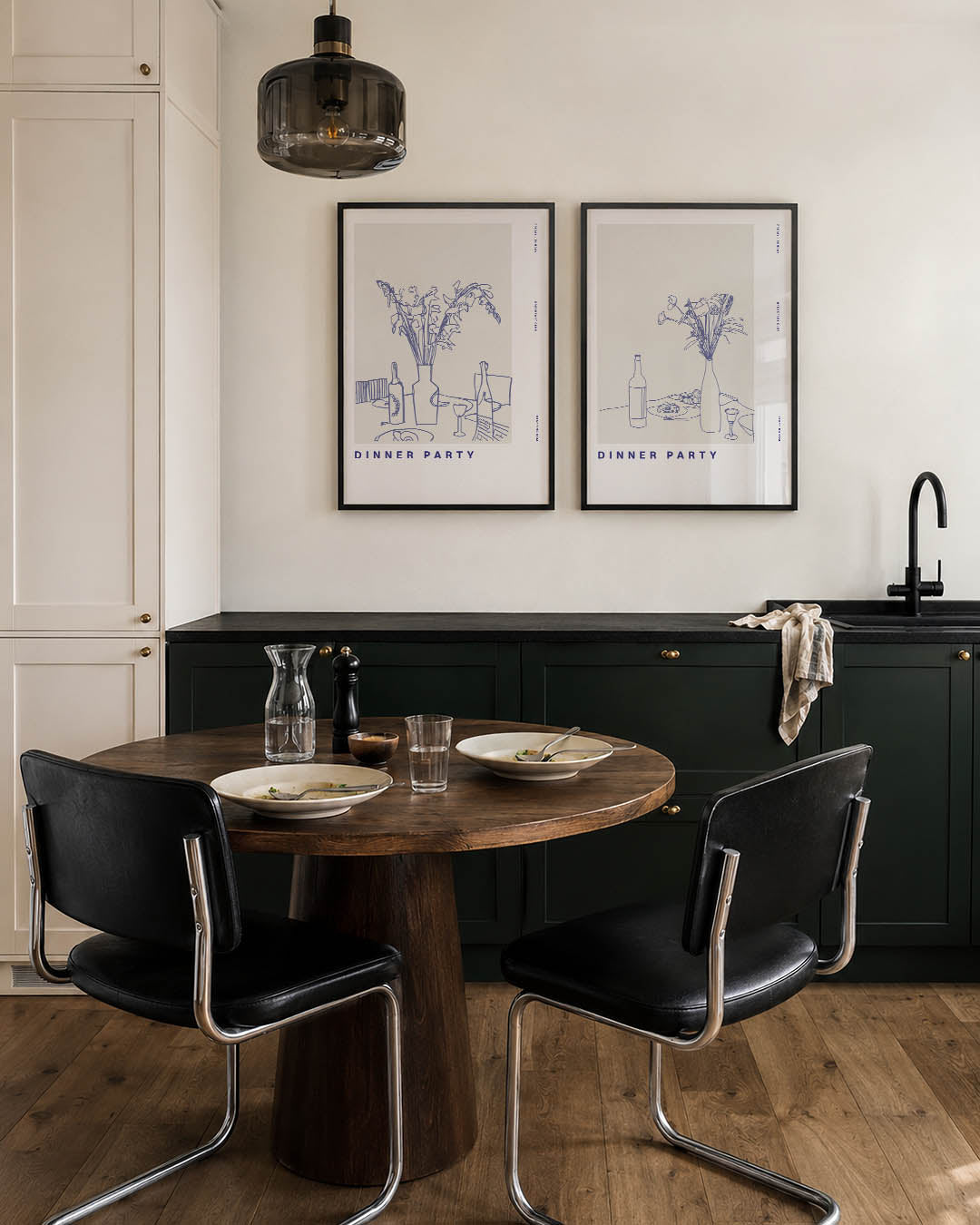 Lijnenspel en eenvoud Posterset
