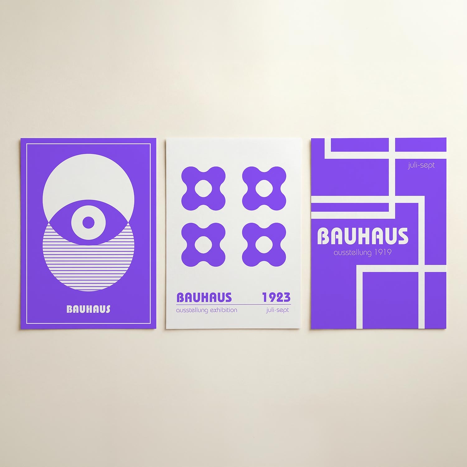 Cirkel en lijnen Posterset