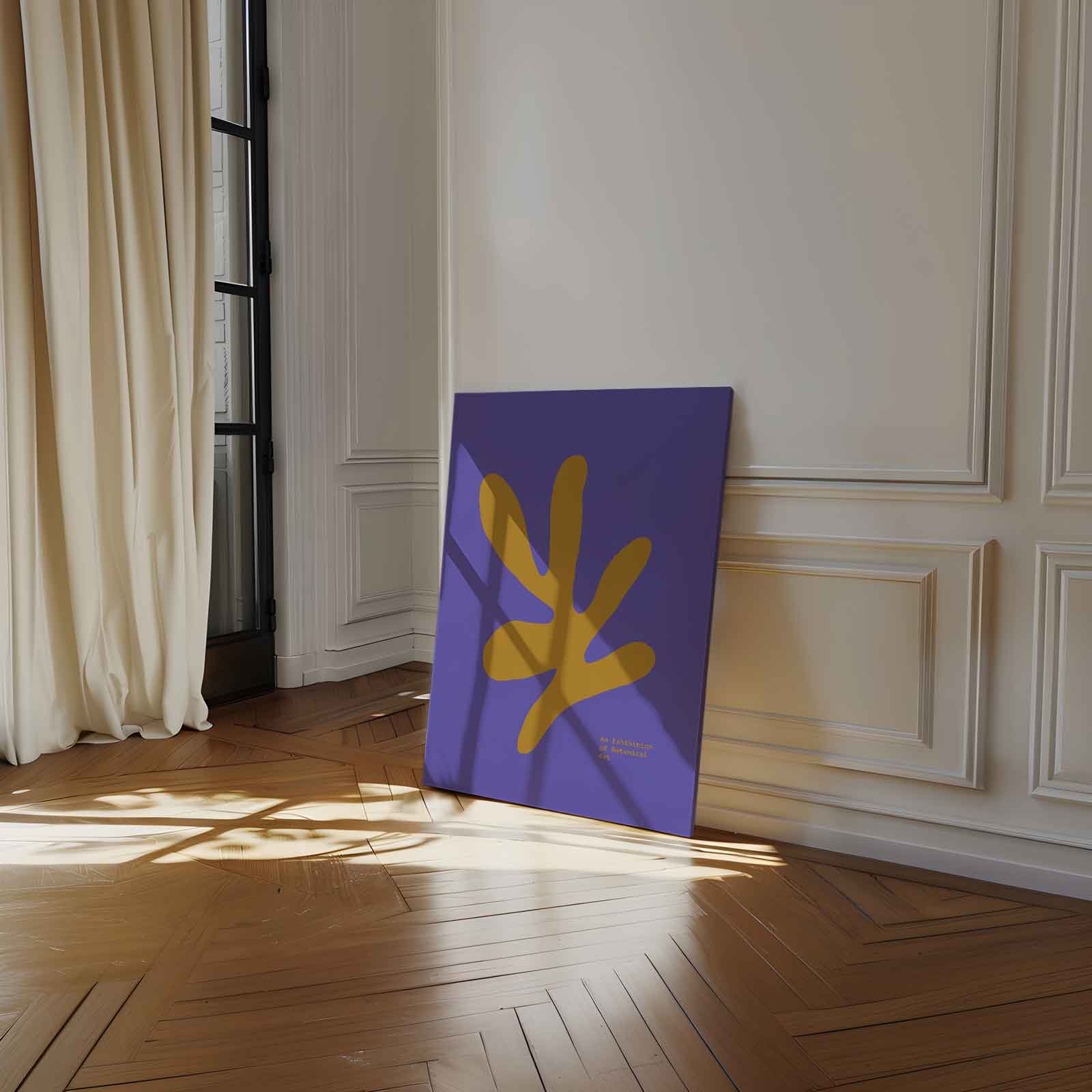 Moderne Botanische Abstractie Kunstwerk-canvas-dibond-plexiglas-wanddecoratie-WallArtistic