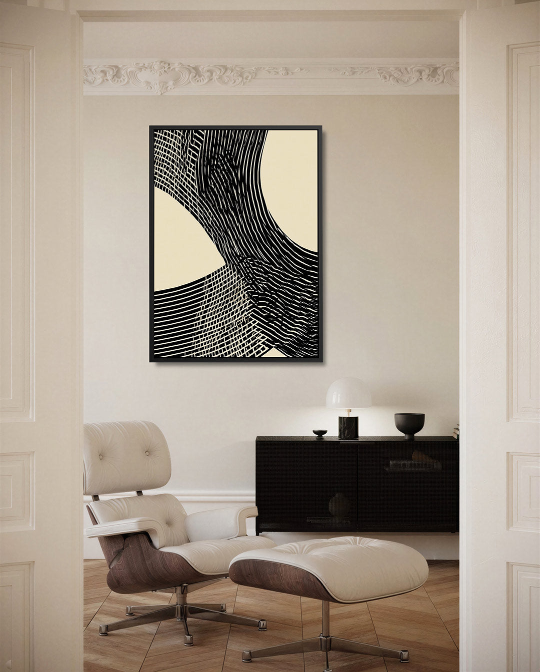 Dynamische lijnen Kunstwerk