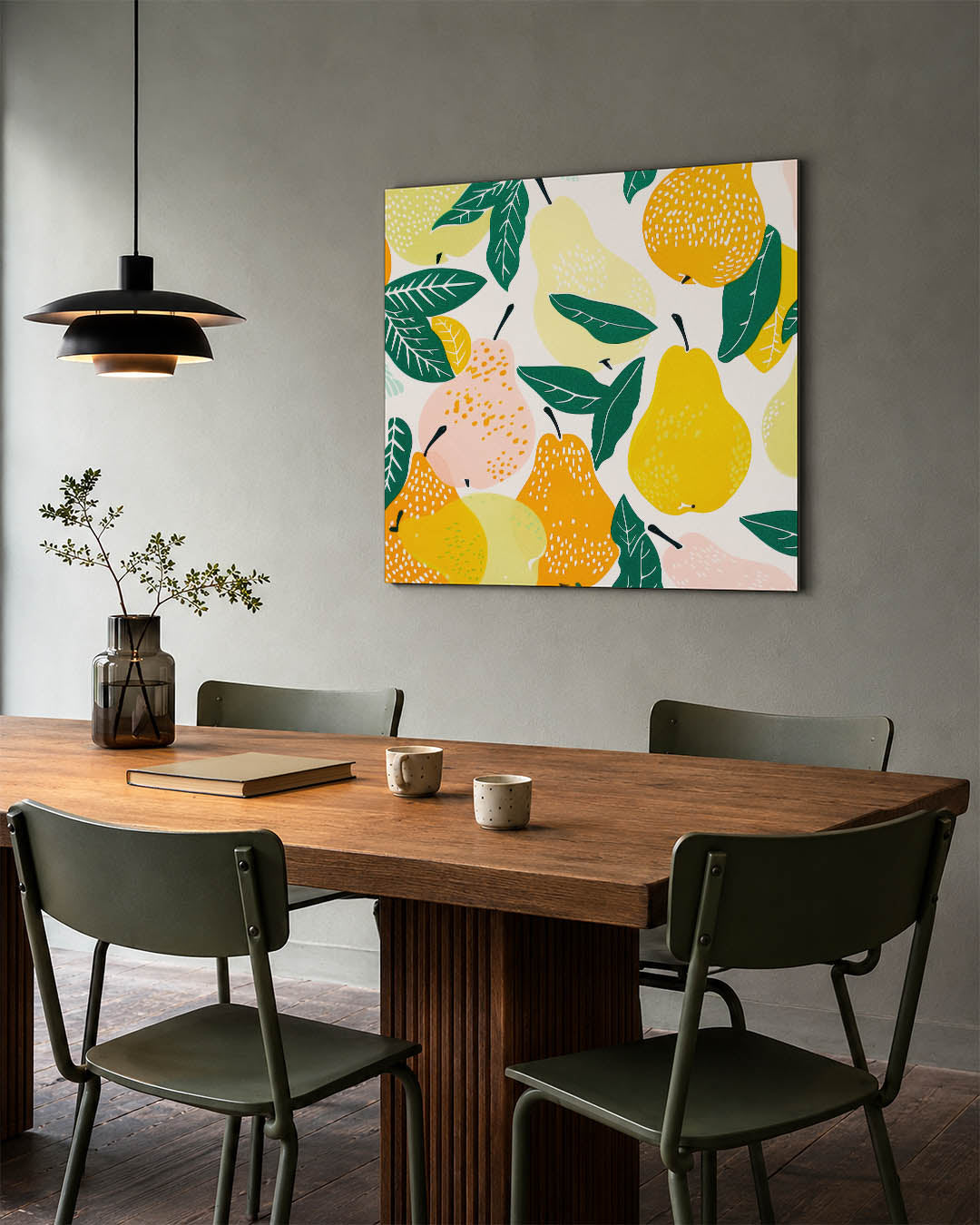 Fruit en bladeren Kunstwerk