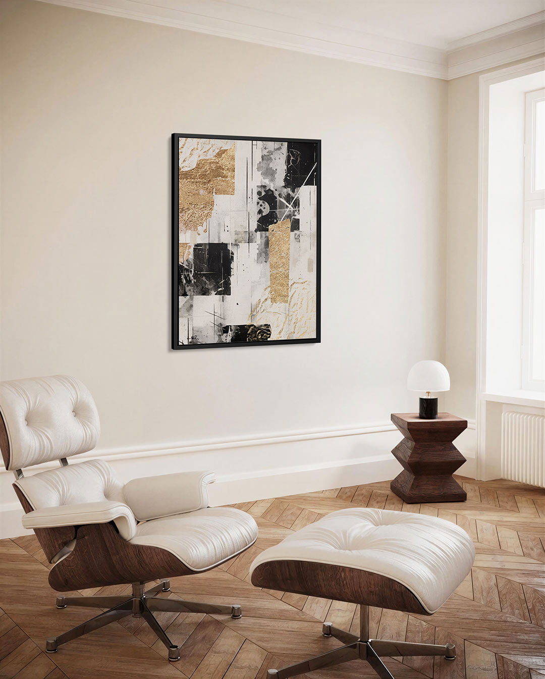 Gelaagde compositie Kunstwerk