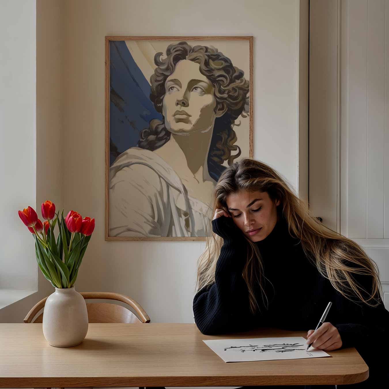 Elegante Vrouwenkracht Poster-WallArtistic