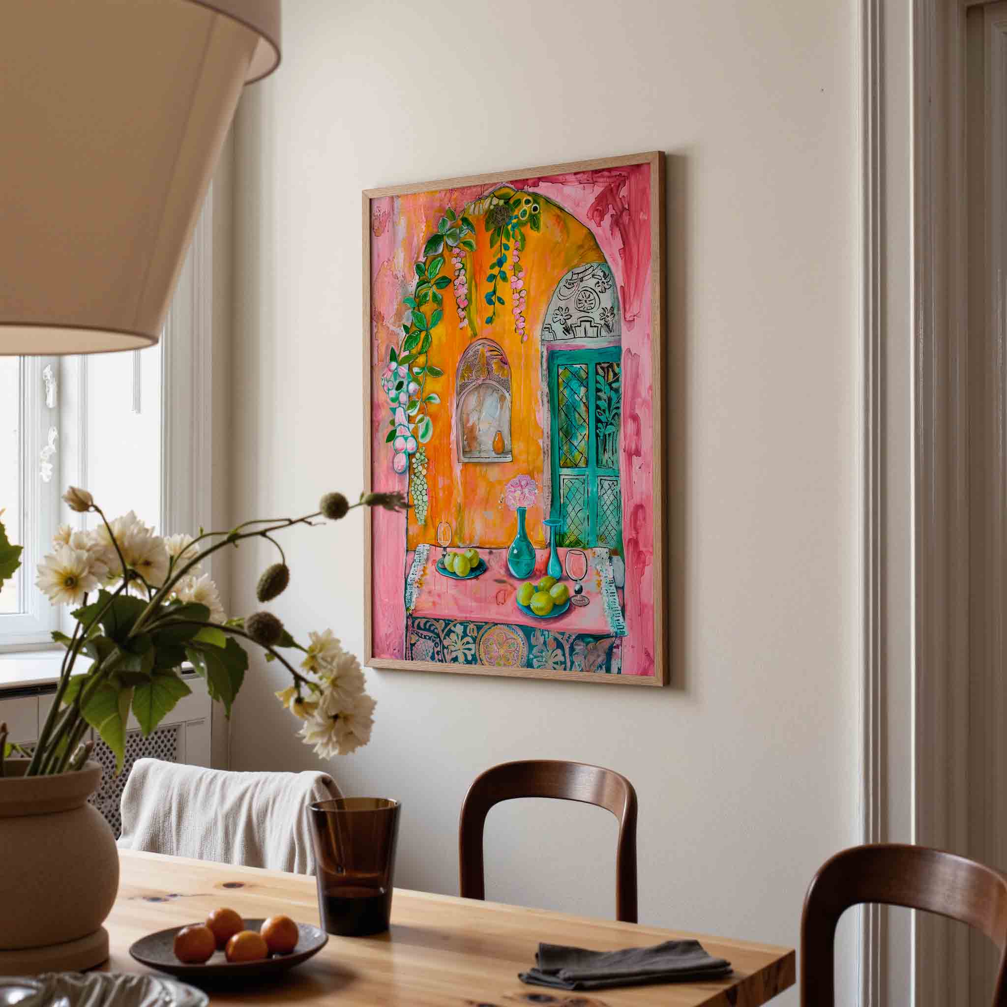Fruit en bloemen Poster