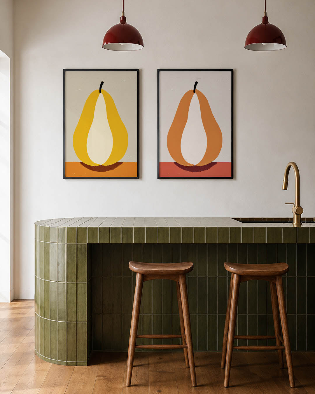 Vruchtvorm en kleur Posterset
