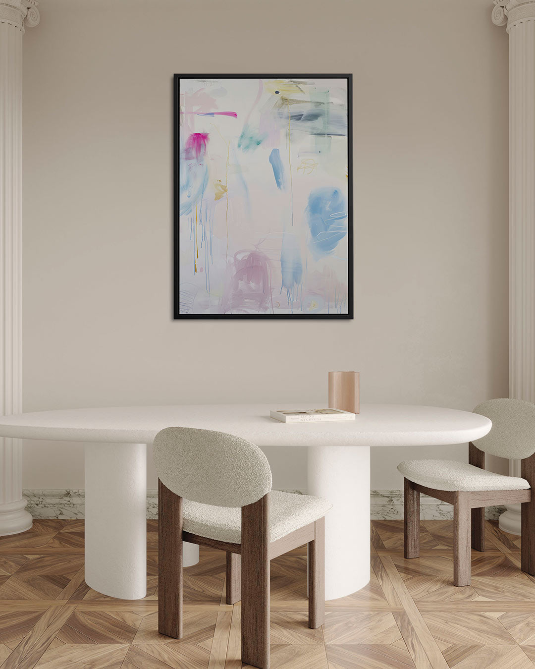 Kleurrijke vegen Kunstwerk
