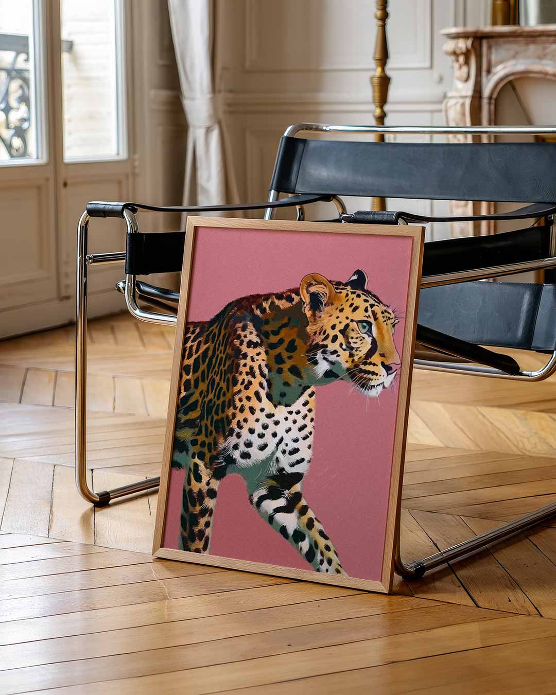 Safari Chic Luipaard Poster-WallArtistic