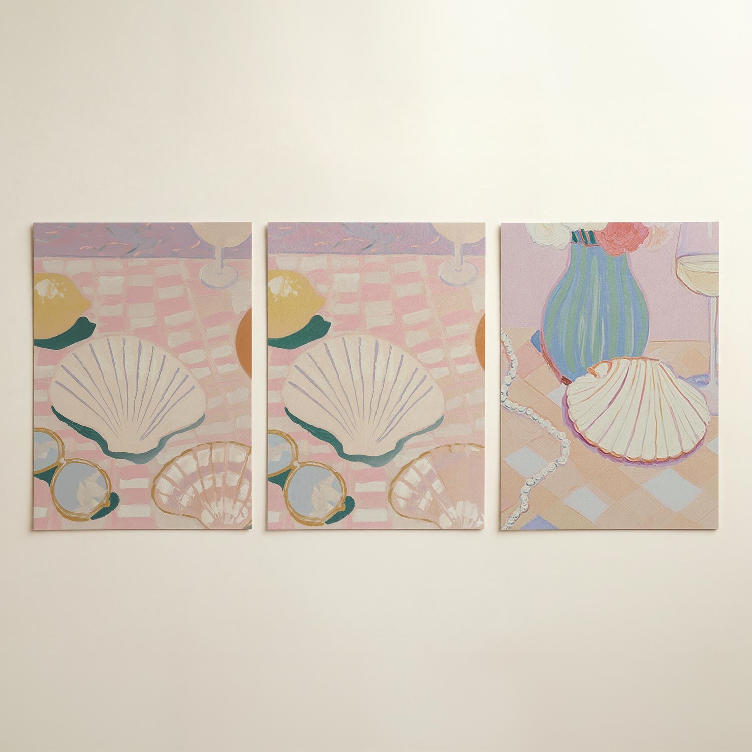 Zomers tafereel Posterset