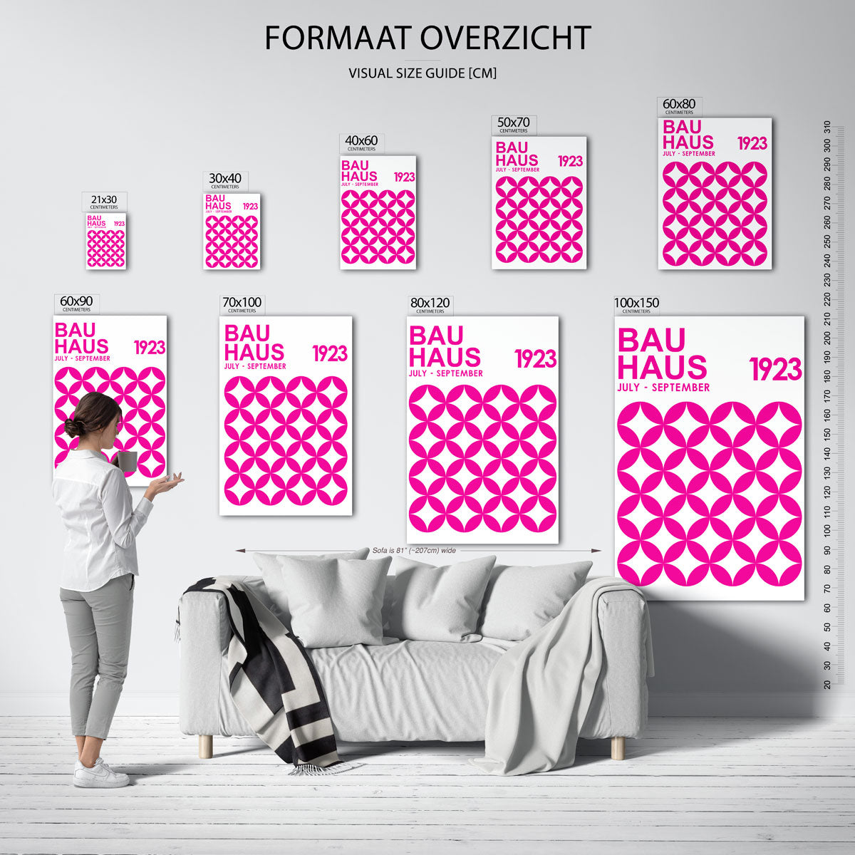 Cirkelpatroon herhaling Poster
