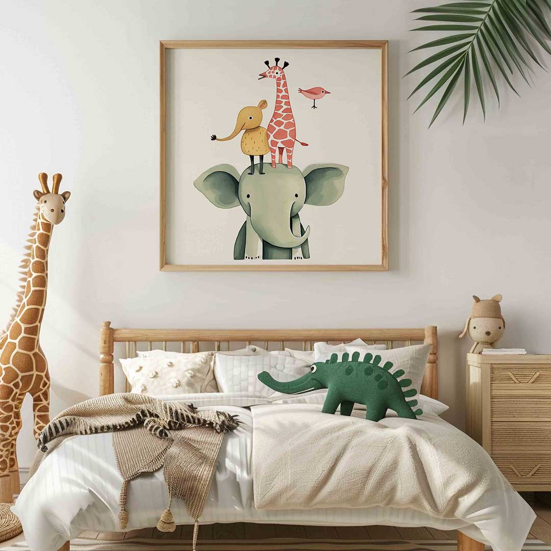 Dierenstapel Poster