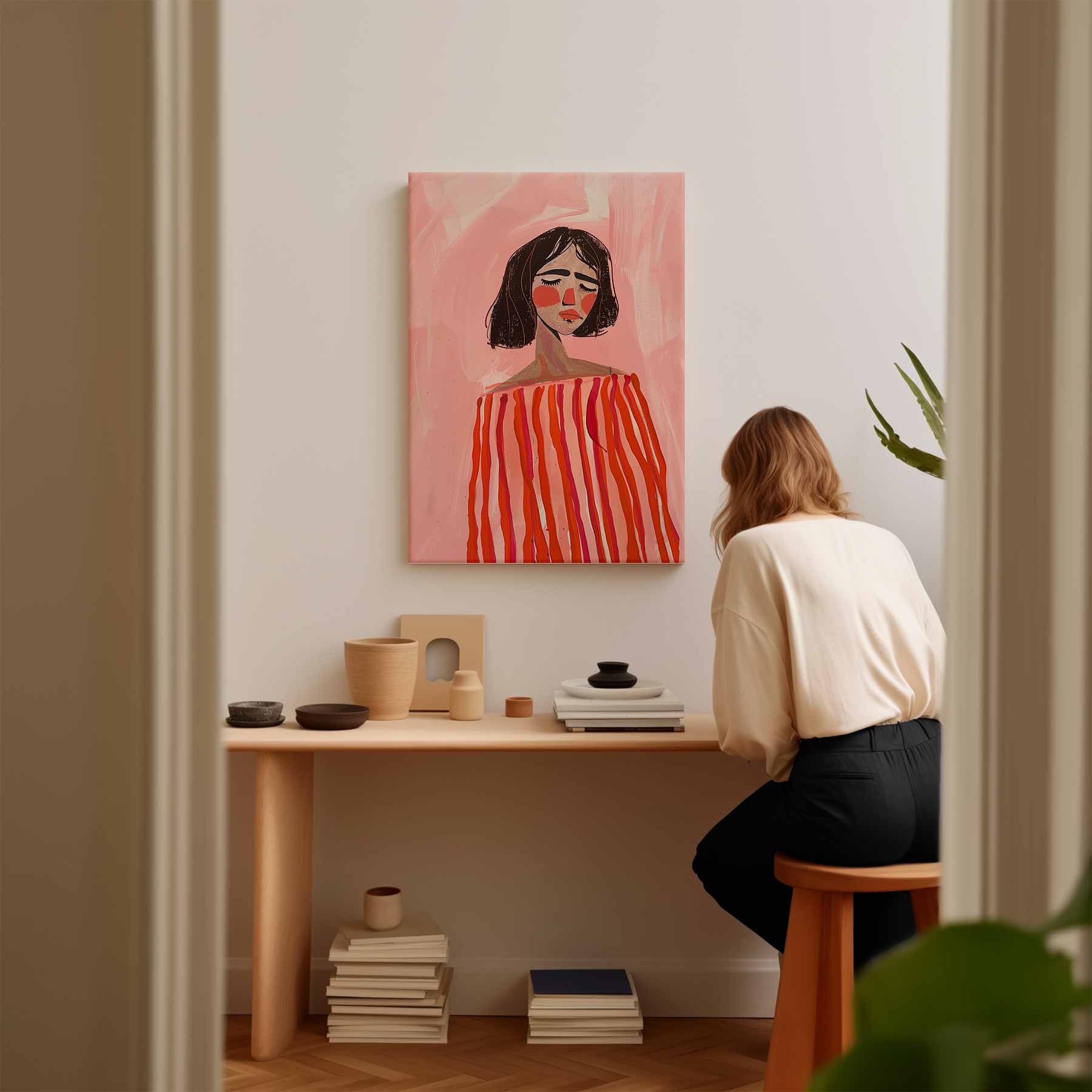 Dromerige Verstilling Kunstwerk-canvas-dibond-plexiglas-wanddecoratie-WallArtistic