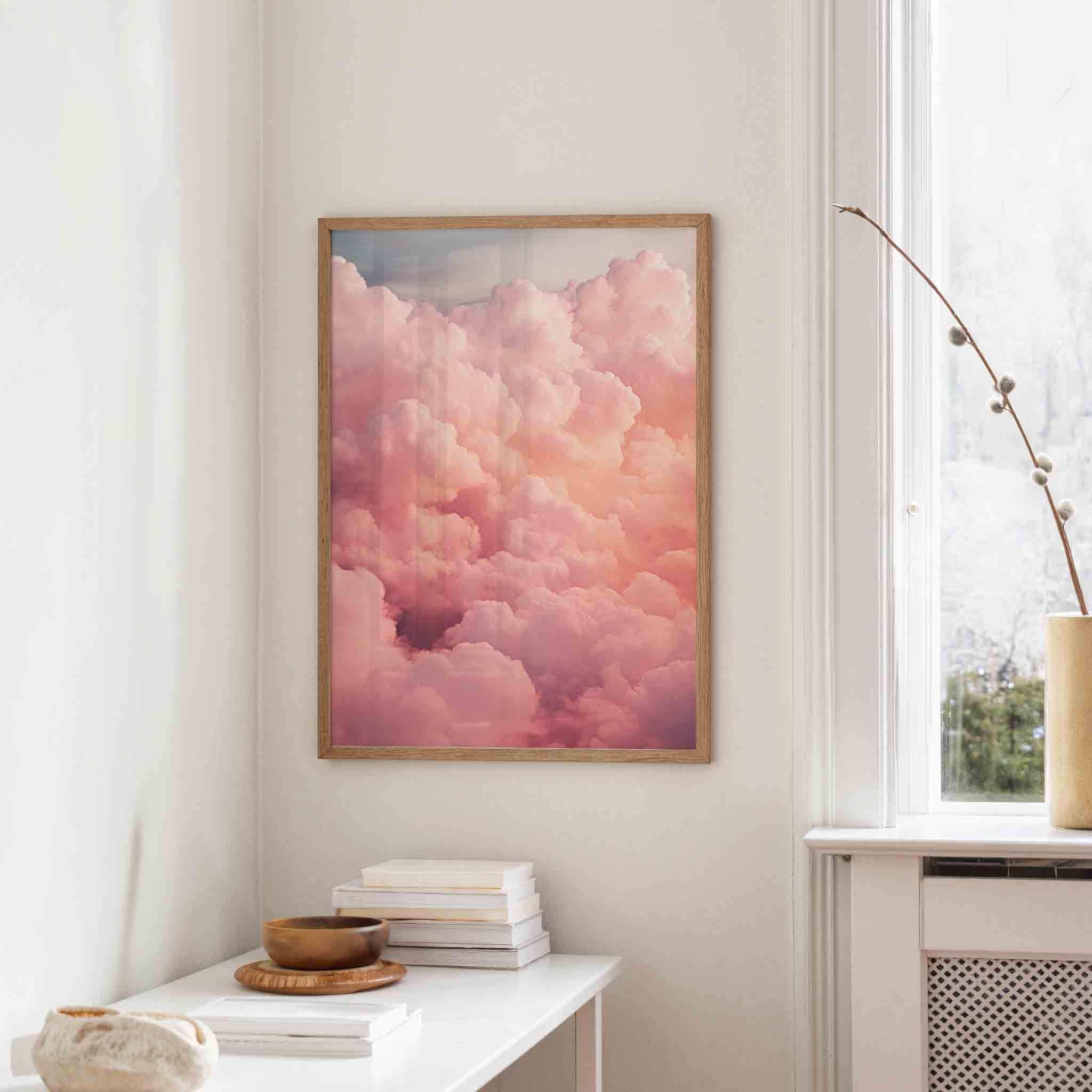 Roze wolken Poster